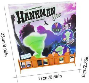 Magnetic Hangman Mystery Word Guessing Game Fun Word Game Travel Game for Kids & Adults Family Party Games