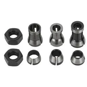 8pcs Router Bit Collet Chuck Adapter CNC With Clamping Nuts 6/6.35/8mm For Engraving Machine Wood Router Trimming Power Tools