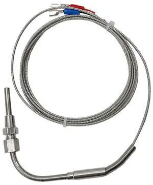 1/8 NPT Type K Thermocouple 1200°C Accessories Adjustable Armored Thermocouple Exhaust Probe High Temperature Sensor