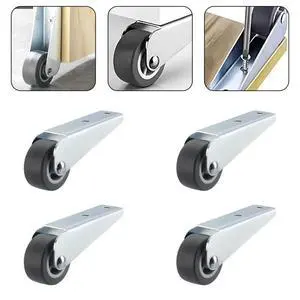 Telescopic Moving Wheels Table Load-bearing Pulley Guide Furniture Fixed Wheels Furniture Hardware Accessory In Stock Wholesale