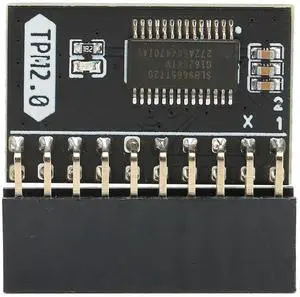 TPM 2.0 Module Encryption Security Module 20Pin 2 10P Standalone Crypto Processor TPM 2.0 Module for Win11 for for