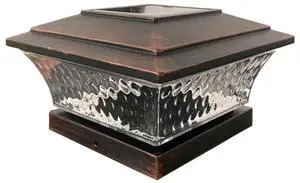 Solar Light Column Fence Landscape Lamp Waterproof Patio Fence Gate Street Lamp 800mAh 6500K/2800K for Outdoor House Yard Garden