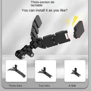 Chin Brace Motorcycle Helmet Chin Bracket Plastic Suitable For Sports Camera/Mirrorless Camera/Mobile Phone/Pan Tilt Stabil