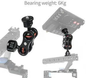 1 Piece Camera Gimbal Bracket Arm 360 Degree Rotatable Arm Ball Mount With 1/4Inch Screw