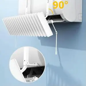 Adjustable Louver Air Conditioning Deflector Home Climate Control Adjustable Airflow Direction Cover ABS Material