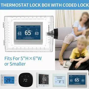 Thermostat Lock Box With Combination Lock Wall-mounted Thermostat Cover For Home Improvement Tool Accessory