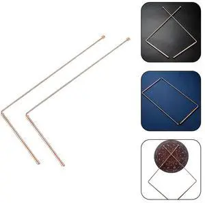 2X 99.9% Copper Divining Rod l Detector For Water/Treasure Hunting Tools Test Measurement Tool Accessory Wholesale