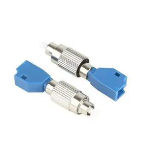 Fiber optic adapter set FC to LC and For SC to LC for fiber optic instrumentation with low return loss and high