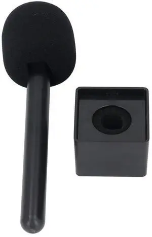 Professional Handheld Mic 1/2 Adapter for Rode Wireless GO II Interview GO Holder with Foam Windscreen Cold Shoe Mount Vlogging