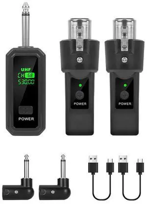 UHF XLR Adapter System Dynamic Microphone Mixer For Dynamic Microphone Guitar Audio Mixer PA System