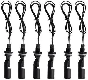 6pcs Float Switch Tank Liquid Water Level Sensor Horizontal Float Switch Plastic Aquarium Tank Pool FlowSensor Accessory