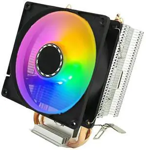 CPU Cooler 2 Heat Pipes PC Radiator Cooling 3PIN PWM Silent Rgb Fan For 1700 1150 1155 1156 1366 AM2/AM3/AM4