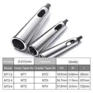 Lathe Milling MT1-2 2-3 3-4 Arbor  For Morse Taper Reducing Adapter Drill Sleeve Set For Power Tool Accessory