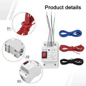 Automatic Water Pump Controller Switch Tank Liquid Level Detection 20A 220V 50Hz For  Electrical Equipment Tool Accessory