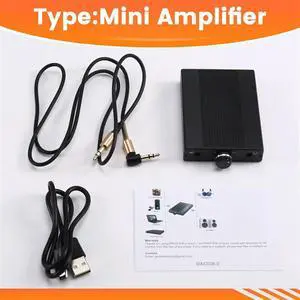 Adjustable Hifi Headphone Earphone Amplifier 16-150 Ohm 3.5Mm Jack Aux Portable Audio Amp For Mobile Phone Music Player