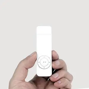 2Pcs Portable USB Sport U Disk Mini Mp3 Music Player Support 32GB TF Card(White&Blue)