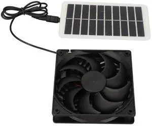 Professional Solar Power Panel Exhaust Fan 3W Energy Saving Odor Removal Portable Solar Powered Air Extractor for Pet Houses RVs