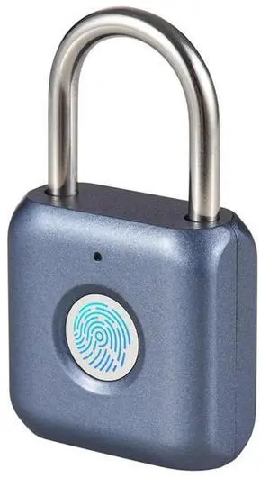 Mini Fingerprint Padlock USB Rechargeable Fingerprint Lock IPX2 Splashproof Anti-Theft Security Padlocks