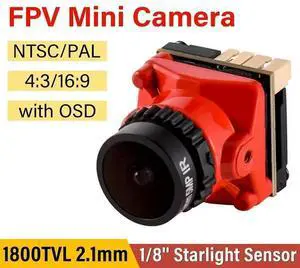 For RC FPV Drone DIY 5MP FPV Camera 1800TVL 2.1Mm 1/8 Inch Starlight Sensor With OSD Internal Adjustable For Upgrade Parts
