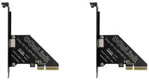 2X Pcie 4.0 X4 To Oculink SFF8611/8612 Expansion Card To SFF-8639 U.2 SSD For External Graphics Card For Win/Linux 2X Pcie 4.0 X4 To Oculink SFF8611/8612 Expansion Card To SFF-8639 U.2 SSD For External Graphics Card For Win/Linux