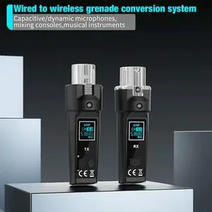 UHF Wireless XLR Transmitter XLR Transmitter And Receiver Wireless Microphone Receiver For Dynamic Microphone Guitar Audio