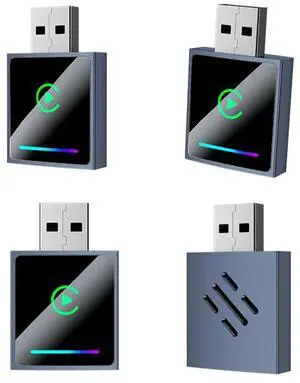 2In1 Wireless Carplay Adapter USB Dongle Carplay & Android Auto Adapter Plug And Play Wired Carplay To Wireless 2In1 Wireless Carplay Adapter USB Dongle Carplay & Android Auto Adapter Plug And Play Wired Carplay To Wireless