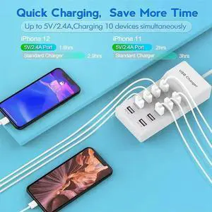 USB Wall Charger USB Charging Station USB Charger Desktop USB Rapid Charger For Multiple Devices EU Plug USB Wall Charger USB Charging Station USB Charger Desktop USB Rapid Charger For Multiple Devices EU Plug
