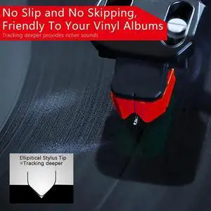 AT-VMN95E Elliptical Turntable Stylus Replacement, Diamond Record Player Needle For AT-LP120X