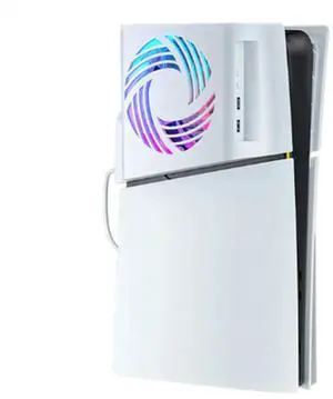 For Ps5slim Temperature Control Cooling Fan Side-Mounted Cooling Fan Universal RGB Light Fan