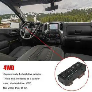 15136039 19259313 Transfer Case Button Selector Dash Switch For  Tahoe Suburban GMC Sierra Silverado Cadillac Part