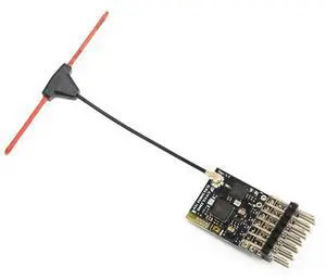 2X ELRS 2.4G 7CH PWM Receiver Expresslrs RX 2400RX PWM/CRSF Protocol For RC FPV Drone Fixed Wing Quadcopter, Curved