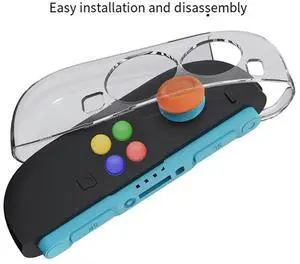 For Switch 2 Protective Case+Circular Direction Keys Kit+Thumb Grip Set Split Protective Case For Nintendo Switch2