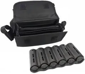 6 Slots Euro Coin Dispenser Driver Waiter's Purse Waist Wallet Zipper Pocket Coin Sorter Cash Receipt Coins Safe