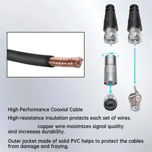 4K Digital TV Antenna 35dBi Outdoor Free HDTV Channel 6000 Miles Long Range Signal Amplifier for ATSC/DVB-T/DMB-T/ISDB-T