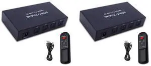 2X Optical Switcher With 2 Way Spdif Toslink Optical Digital Audio Splitter 3 In 1 Out With IR Remote Control Switch