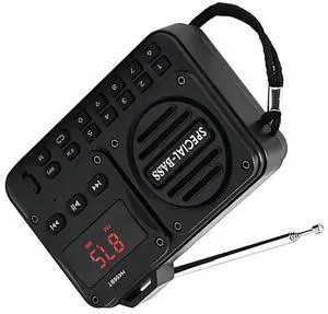 Portable Digital Radio Bluetooth Compatible 5.0 FM Radio Receiver With LED Display U Disk TF Card MP3 Play Loudspeaker A