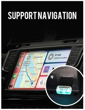 2-In-1 Wireless Carplay And Android Auto AI Box Wired To Wireless Carpay Mini Adapter Bluetooth For Car Radio