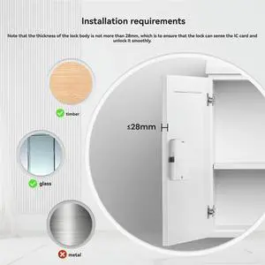 Tuya Bluetooth Cabinet Drawer Lock With Bluetooth Gateway For Locker Wood Door IC Card Unlock App Remote Control