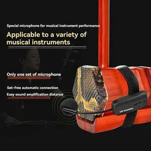 Clip-On Microphone For Musical Instruments Versatile Mic For Erhu Pickup Amplifier