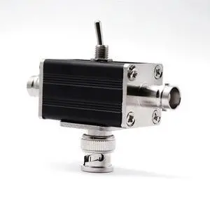 2-Way Manual Coaxial Antenna Switch Rotary Switch Withoff/Ground Protection 1 Input & 2 Outputs Coaxial Switch SO-239 Conne