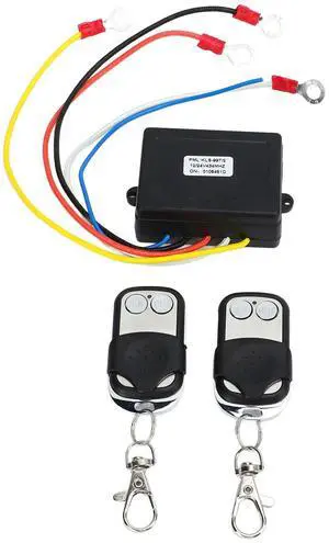 12V 24V Wireless Winch Remote Control System Switch Receiver Kit Stable Signal Universal for Truck ATV SUV Vehicle Winch Control