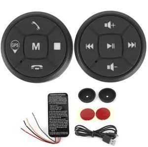 Universal Car Steering Wheel Remote Control Button Stable Volume GPS DVD Wireless Connection Volume Controller Switch for Car