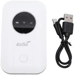 4G 5G Mobile Hotspot High-Speed 300Mbps Supports 10 Connected Devices Portable Router with SIM Card Slot for Travel