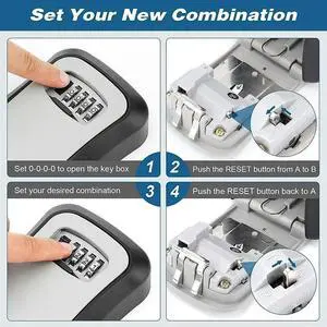 Waterproof Outdoor Key Hider Resettable Safe Security Password Box With Full l Jacket