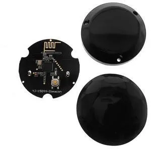 4Pcs NRF51822 Bluetooth Beacon Tag Eddystone Ibeacon Ble4.2 Module Locator Beacon, Black