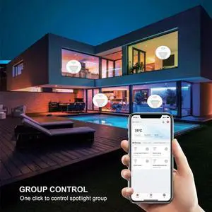5PCS Tuya GU10 LED Light Bulb Dimmable 6W 220V Life App Control Spotlight Bulb Works With Alexa Google