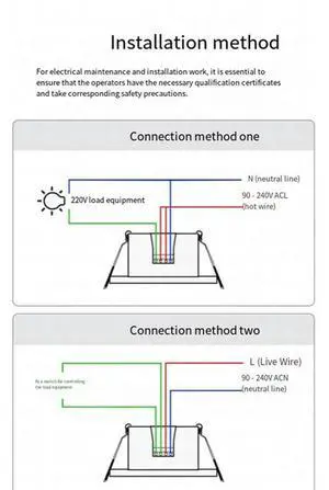 Human Presence Detector Ceiling PIR Hub 2 In 1 Function Radar Detection Sensor Photometric
