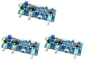 3X 2.1 Channel Subwoofer Preamp Board Low Pass Filter Pre-Amp Amplifier Board Ne5532 Low Pass Filter Bass Preamplifier