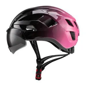 Road Bike Helmets for Women Magnetized Goggles Universal Bike Helmet PC EPS Integral with LED Tail Light for Road Mountain Bikes