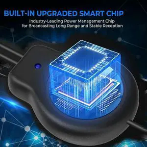 TV Antenna With Amplifier Signal Booster,Supports 4K 1080P ATSC/DVB-T/DTMB, ATSC/DVB-T2/DMB-T, ISDB-T